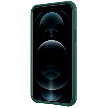 Карбоновая накладка (шторка на камеру) для Apple iPhone 13 (6.1"") - Nillkin Camshield (Зеленый / Dark Green) - Чехлы для iPhone 13 - изображение 4