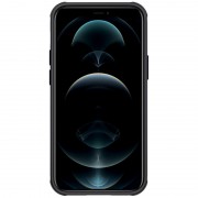 Карбоновая накладка (шторка на камеру) для Apple iPhone 13 (6.1"") - Nillkin Camshield (Черный / Black)