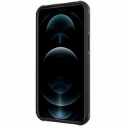 Карбоновая накладка (шторка на камеру) для Apple iPhone 13 (6.1"") - Nillkin Camshield (Черный / Black)