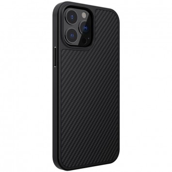Карбонова накладка iPhone 13 Pro Max - Nillkin Synthetic Fiber series (Чорний) - Чохли для iPhone 13 Pro Max - зображення 3 