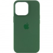 Чохол для Apple iPhone 13 Pro - Silicone case (AAA) full with Magsafe and Animation (Зелений / Clover)