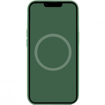 Чехол для Apple iPhone 13 Pro - Silicone case (AAA) full with Magsafe and Animation (Зеленый / Clover) - Чехлы для iPhone 13 Pro - изображение 3