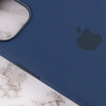 Чохол для Apple iPhone 13 mini (5.4"") - Silicone case (AAA) full with Magsafe and Animation (Синій / Abyss Blue) - Чохли для iPhone 13 mini - зображення 4 