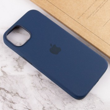Чехол для Apple iPhone 13 mini (5.4"") - Silicone case (AAA) full with Magsafe and Animation (Синий / Abyss Blue) - Чехлы для iPhone 13 Mini - изображение 5