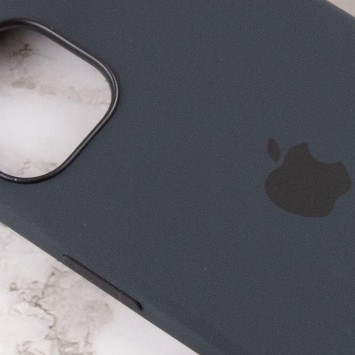 Чохол для Apple iPhone 13 mini (5.4"") - Silicone case (AAA) full with Magsafe and Animation (Чорний / Midnight) - Чохли для iPhone 13 mini - зображення 4 