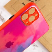 Чохол Apple iPhone 11 Pro Max (6.5"") - TPU+Glass Impasto abstract (Pink blue)