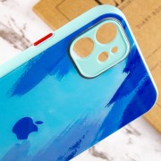 Чохол TPU+Glass Impasto abstract для Apple iPhone 12 (6.1"") (Blue)