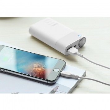Дата кабель Hoco X13 USB to Lightning (1m) (Білий) - Lightning - зображення 2 