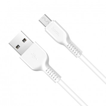 Дата кабель Hoco X13 USB to MicroUSB (1m) (Білий) - MicroUSB кабелі - зображення 1 