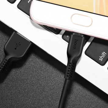 Дата кабелю Hoco X13 USB to MicroUSB (1m) (Чорний) - MicroUSB кабелі - зображення 3 