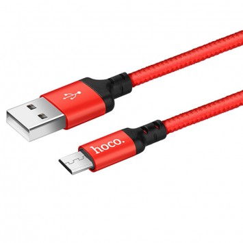 Дата кабель Hoco X14 Times Speed Micro USB Cable (1m) (Красный) - MicroUSB кабели - изображение 1