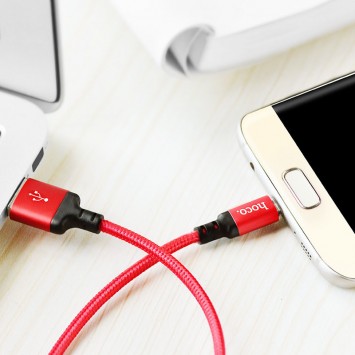 Дата кабель Hoco X14 Times Speed Micro USB Cable (1m) (Красный) - MicroUSB кабели - изображение 4