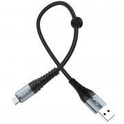 Дата кабель Hoco X38 Cool MicroUSB (0.25m) (Чорний)