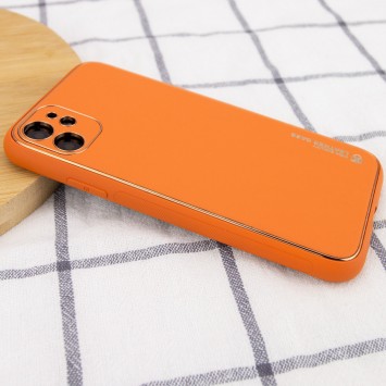 Кожаный чехол для Apple iPhone 11 (6.1"") - Xshield (Оранжевый / Apricot) - Чехлы для iPhone 11 - изображение 1