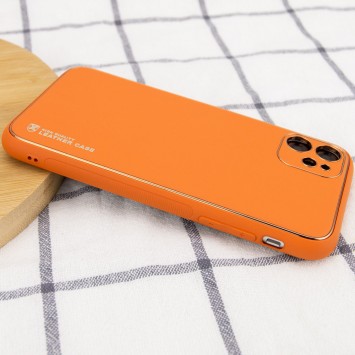 Кожаный чехол для Apple iPhone 11 (6.1"") - Xshield (Оранжевый / Apricot) - Чехлы для iPhone 11 - изображение 2