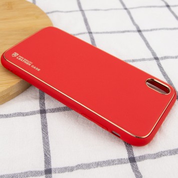 Шкіряний чохол Xshield для Apple iPhone X/XS (5.8"") (Червоний / Red) - Чохли для iPhone XS - зображення 2 