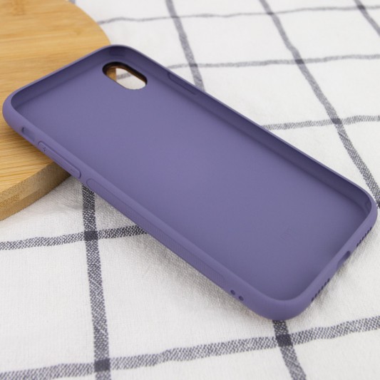 Шкіряний чохол Xshield для Apple iPhone X/XS (5.8"") (Сірий / Lavender Gray) - зображення 3 