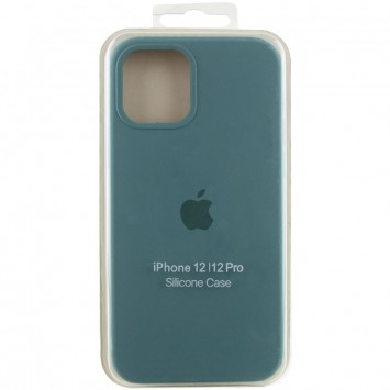 Чехол для Apple iPhone 12 Pro / 12 (6.1"") - Silicone Case Full Protective (AA) (Зеленый / Light cactus) - Чехлы для iPhone 12 - изображение 2