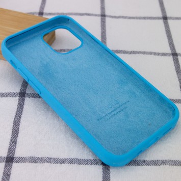 Чехол для Apple iPhone 13 Pro Max - Silicone Case Full Protective (AA) (Голубой / Blue) - Чехлы для iPhone 13 Pro Max - изображение 2