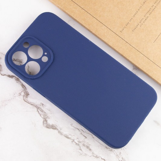 Чохол Apple iPhone 12 Pro (6.1"") - Silicone Case Lakshmi Square Full Camera (Синій / Deep navy) - зображення 4 