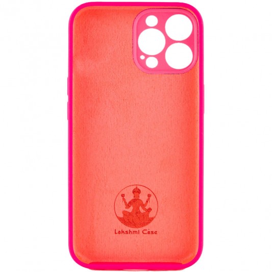 Чохол Apple iPhone 12 Pro Max - Silicone Case Lakshmi Square Full Camera (Рожевий / Barbie pink) - зображення 1 