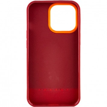 Чехол для Apple iPhone 13 Pro Max - TPU+PC Bichromatic (Brown burgundy / Orange) - Чехлы для iPhone 13 Pro Max - изображение 1