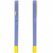Чехол для Apple iPhone 13 Pro Max - TPU+PC Bichromatic (Blue / Yellow)