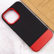Чехол для Apple iPhone 13 Pro Max - TPU+PC Bichromatic (Black / Red)