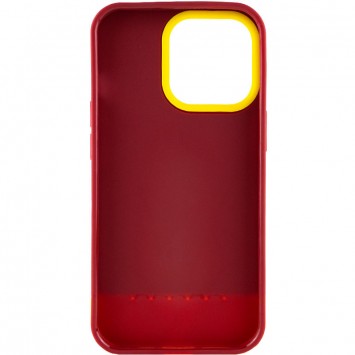 Чохол Apple iPhone 13 Pro Max - TPU+PC Bichromatic (Brown burgundy / Yellow) - Чохли для iPhone 13 Pro Max - зображення 1 