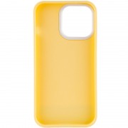 Чохол Apple iPhone 13 Pro Max - TPU+PC Bichromatic (Creamy-yellow / White)