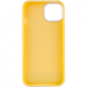Чехол для Apple iPhone 13 - TPU+PC Bichromatic (Creamy-yellow / White) - Чехлы для iPhone 13 - изображение 1