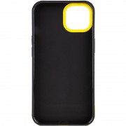 Чехол для Apple iPhone 13 - TPU+PC Bichromatic (Black / Yellow)
