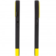 Чохол для Apple iPhone 13 - TPU+PC Bichromatic (Black / Yellow)