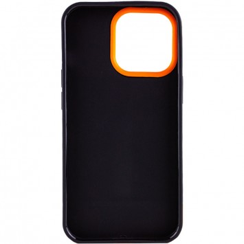 Чехол для Apple iPhone 13 Pro - TPU+PC Bichromatic (Black / Orange) - Чехлы для iPhone 13 Pro - изображение 1