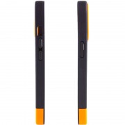 Чохол Apple iPhone 12 Pro Max - TPU+PC Bichromatic (Black / Orange)
