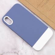 Чехол TPU+PC Bichromatic для Apple iPhone XR (6.1"") (Blue / White)