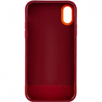 Чохол TPU+PC Bichromatic для Apple iPhone XR (6.1"") (Brown burgundy / Orange) - Чохли для iPhone XR - зображення 1 