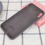 Чехол для Apple iPhone XS Max (6.5"") - Silicone Case Full Protective (AA) (Серый / Dark Grey)