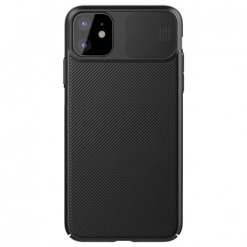 Карбонова накладка для Apple iPhone 11 (6.1"") (шторка на камеру) - Nillkin Camshield (Чорний/Black) - Чохли для iPhone 11 - зображення 2 