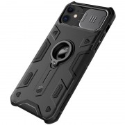 TPU+PC чехол для Apple iPhone 11 (6.1"") - Nillkin CamShield Armor (шторка на камеру) (Черный)