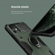 TPU+PC чехол для Apple iPhone 11 (6.1"") - Nillkin CamShield Armor (шторка на камеру) (Зеленый)
