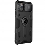 TPU+PC чохол для Apple iPhone 11 Pro Max (6.5"") - Nillkin CamShield Armor (шторка на камеру) (Чорний)