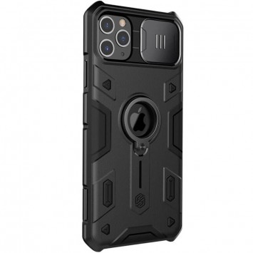 Чорний чохол TPU+PC для iPhone 11 Pro Max з шторкою на камеру від Nillkin CamShield Armor