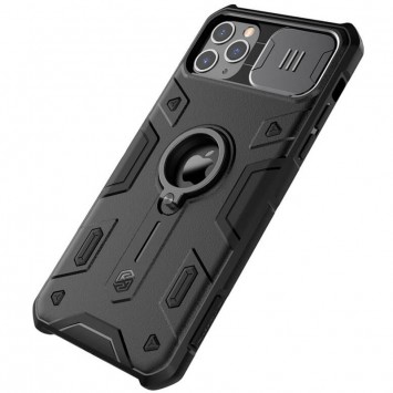 Черный TPU+PC чехол Nillkin CamShield Armor для Apple iPhone 11 Pro Max (6.5"") со шторкой на камеру
