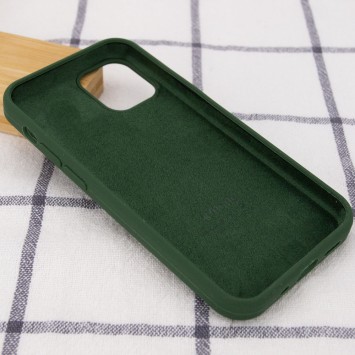 Чехол для Apple iPhone 12 Pro / 12 (6.1"") - Silicone Case Full Protective (AA) (Зеленый / Army green) - Чехлы для iPhone 12 - изображение 2