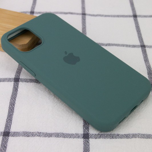 Чохол Apple iPhone 12 Pro Max (6.7"") - Silicone Case Full Protective (AA) (Зелений / Pine green) - зображення 1 