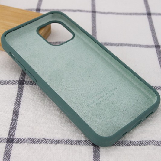 Чохол Apple iPhone 12 Pro Max (6.7"") - Silicone Case Full Protective (AA) (Зелений / Pine green) - зображення 2 