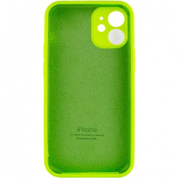 Чохол Apple iPhone 12 mini (5.4"") - Silicone Case Full Camera Protective (AA) (Салатовий / Neon green) - Чохли для iPhone 12 mini - зображення 1 