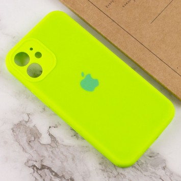Чохол Apple iPhone 12 mini (5.4"") - Silicone Case Full Camera Protective (AA) (Салатовий / Neon green) - Чохли для iPhone 12 mini - зображення 3 