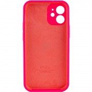 Чехол для Apple iPhone 12 mini (5.4"") - Silicone Case Full Camera Protective (AA) (Розовый / Barbie pink)